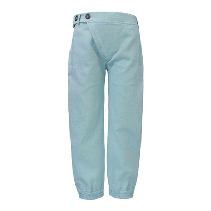 Mint Green Cotton Pants-0