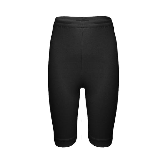 Black Jersey Boys and Girls Biker Shorts-0