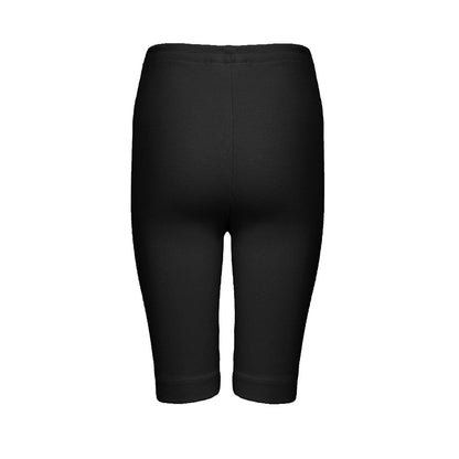 Black Jersey Boys and Girls Biker Shorts-2