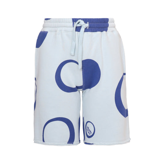 Girls and Boys Sweat Shorts in Blue-0