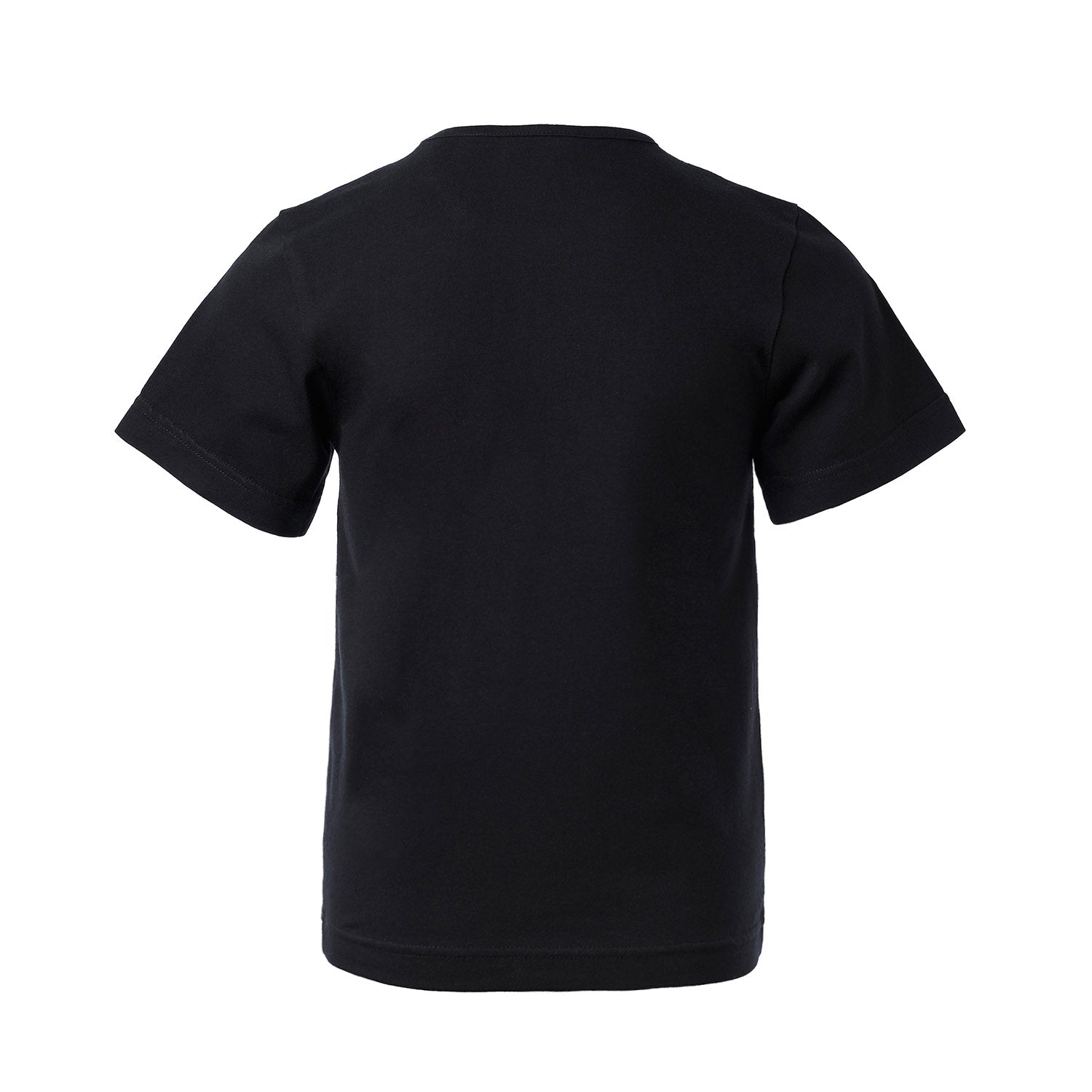 Short Sleeve Black T-Shirt with Tractor Print-1