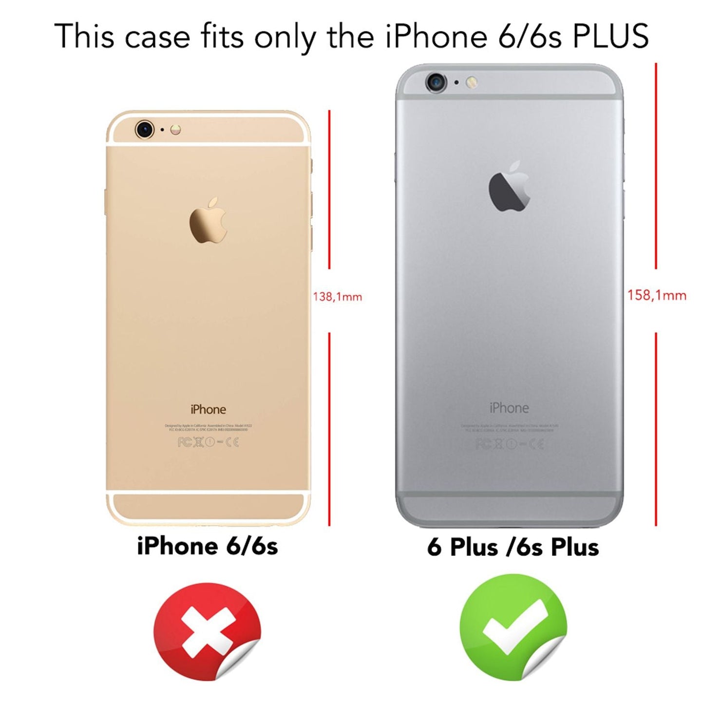 NALIA 360° Hülle für iPhone 6 Plus / 6s Plus – Vorne & Hinten Schutz – 360GUARD (Full-Body Case) – Marke aus Berlin