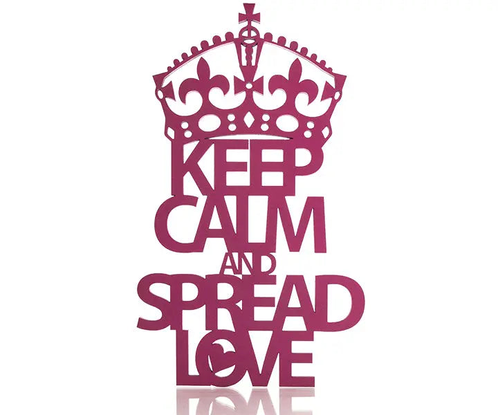 Keep Calm and Spread Love Deko Schriftzug