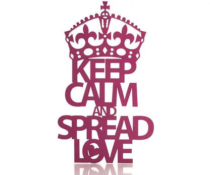 Keep Calm and Spread Love Deko Schriftzug