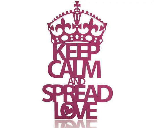 Keep Calm and Spread Love Deko Schriftzug