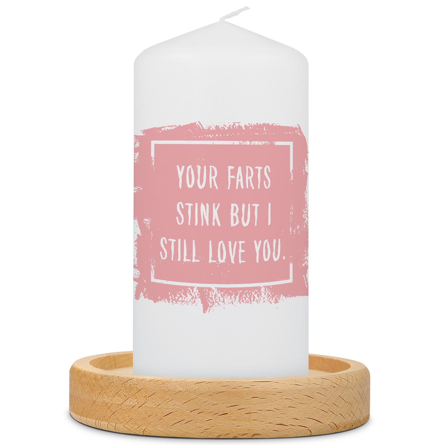 Kleine Kerze mit Spruch "Your Farts Stink"