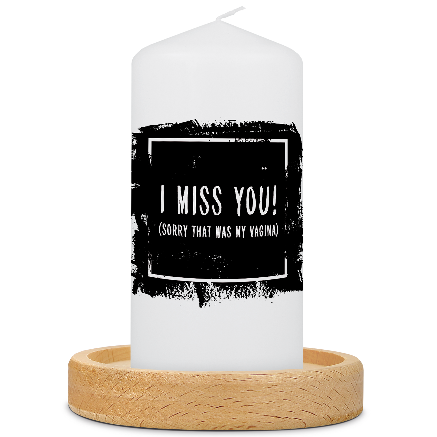 Kleine Kerze mit Spruch "I Miss You"