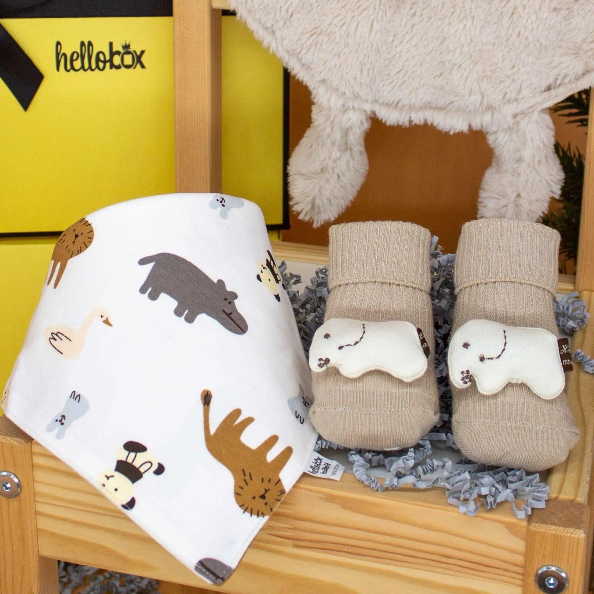 Gifts for newborns | Baby gift for birth boy & girl (yellow)-3