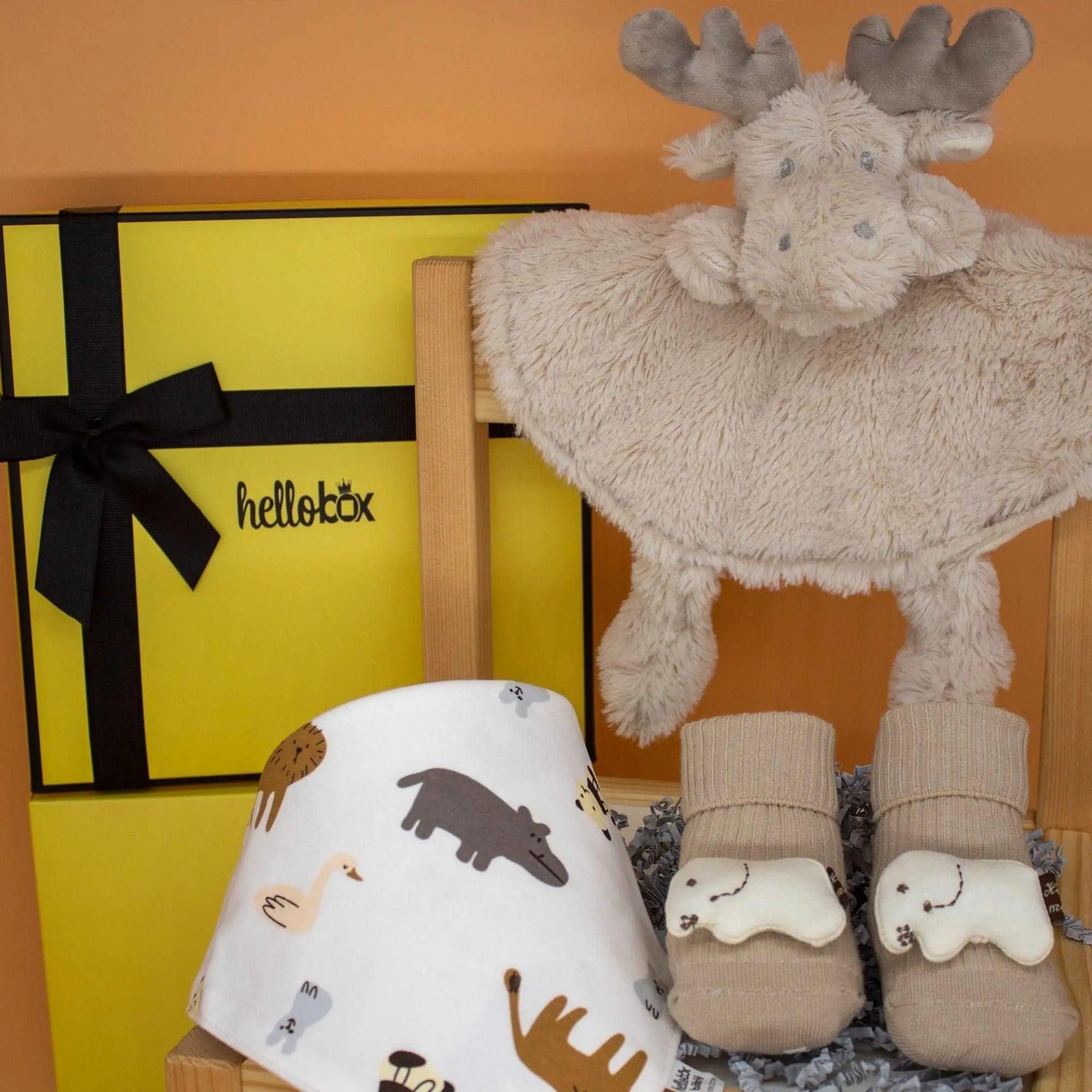 Gifts for newborns | Baby gift for birth boy & girl (yellow)-1