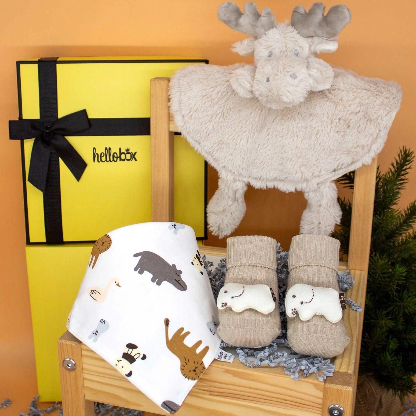 Gifts for newborns | Baby gift for birth boy & girl (yellow)-4