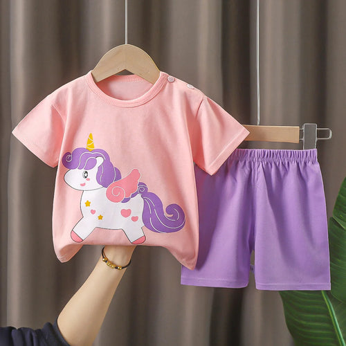 Disney Kleidung Set Cartoon Minnie Kurzarm Baumwolle - Meloni2