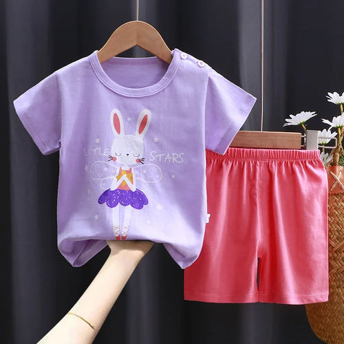 Disney Kleidung Set Cartoon Minnie Kurzarm Baumwolle - Meloni2