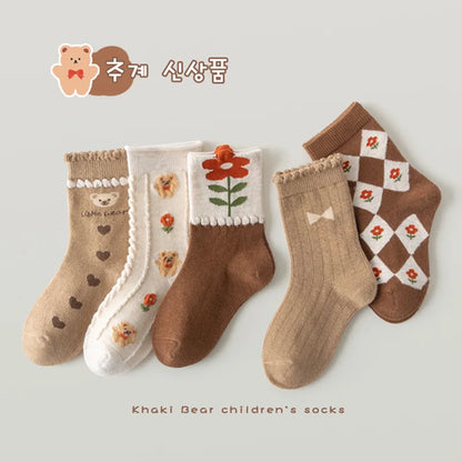 Mädchen Socken für den Frühling 5 Paar - Meloni2