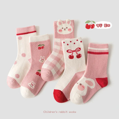 Mädchen Socken für den Frühling 5 Paar - Meloni2