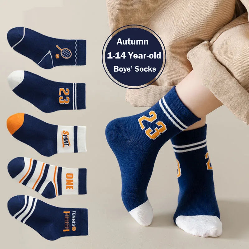 5 Paare Kinder Socken für Jungs - Meloni2