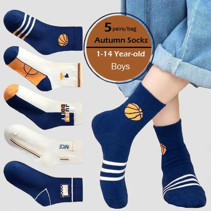 5 Paare Kinder Socken für Jungs - Meloni2