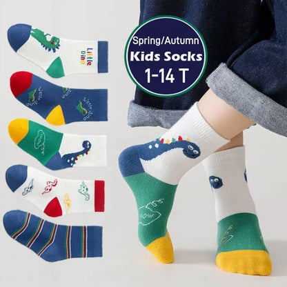5 Paare Kinder Socken für Jungs - Meloni2