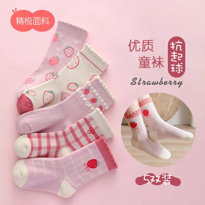 5 Paar Mädchen Socken - Meloni2