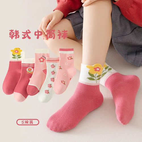 5 Paar Mädchen Socken - Meloni2