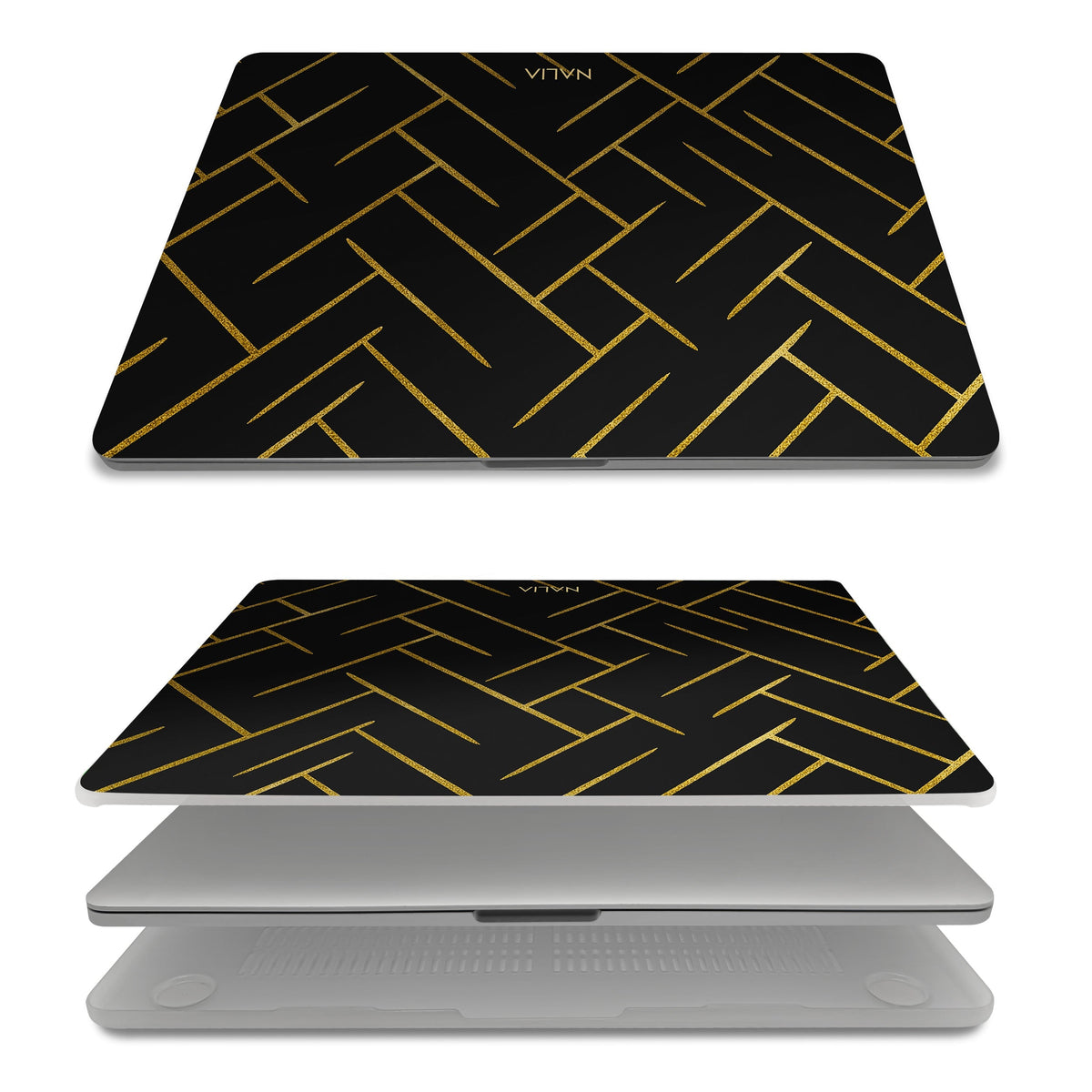 Noir - MacBook Pro 14 [A2442/A2779/A2918/A2992] Hülle NALIA Berlin