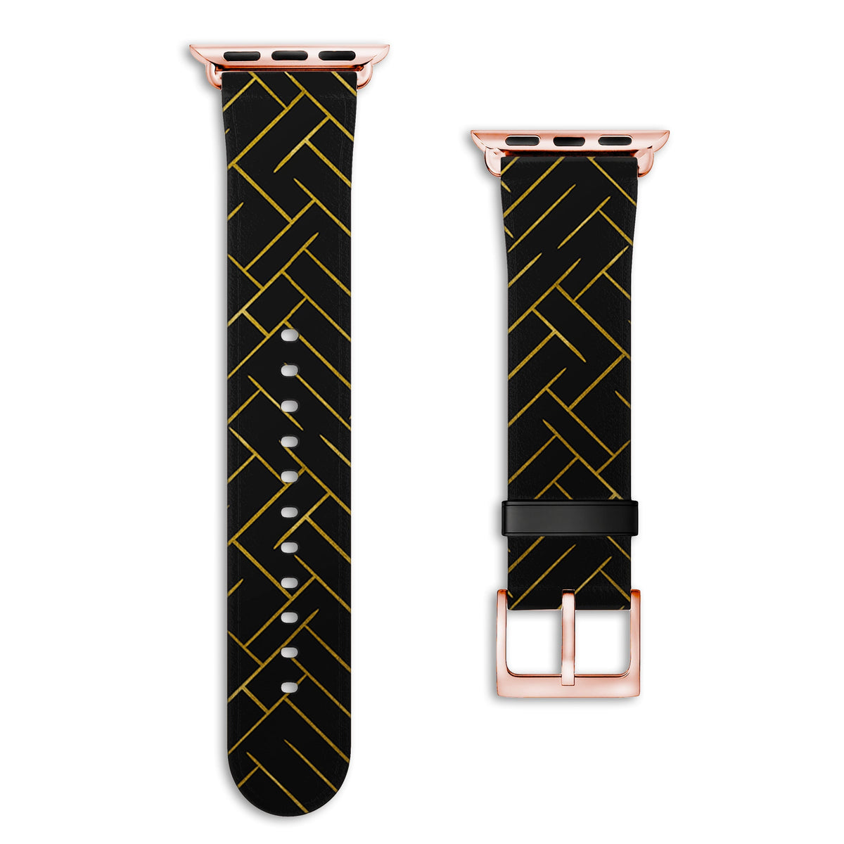 Noir - Apple Watch Armband 44-49mm & 42 (Serie 1-3) NALIA Berlin