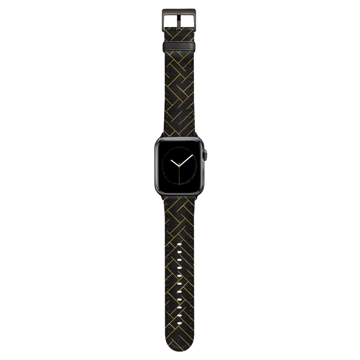Noir - Apple Watch Armband 44-49mm & 42 (Serie 1-3) NALIA Berlin