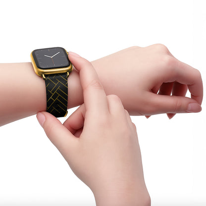 Noir - Apple Watch Armband 44-49mm & 42 (Serie 1-3) NALIA Berlin