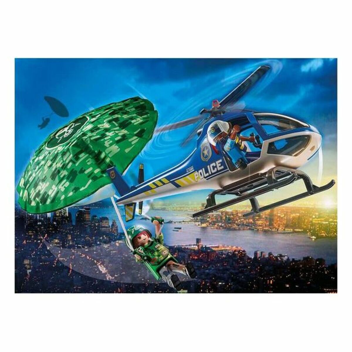 Playset  City Action Police helicopter: Parachute Chase Playmobil 70569 (19 pcs) - Meloni2