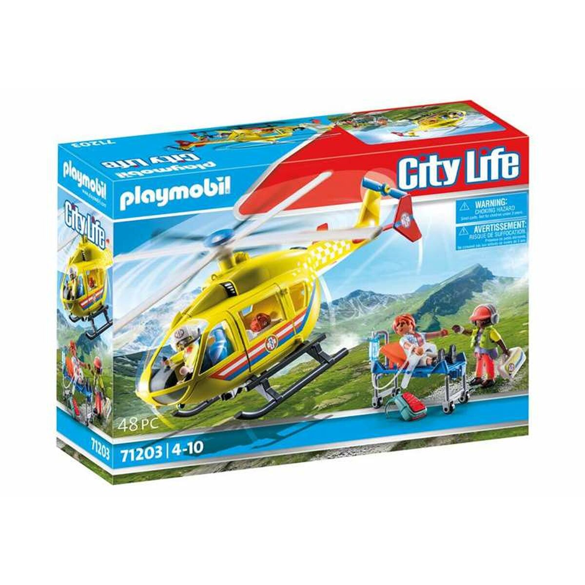 Playset Playmobil 71203 City Life Rescue Helicopter 48 Stücke - Meloni2