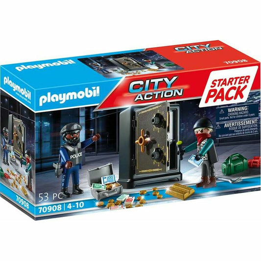 Playset Playmobil City Action Starter Pack Safe 70908 - Meloni2