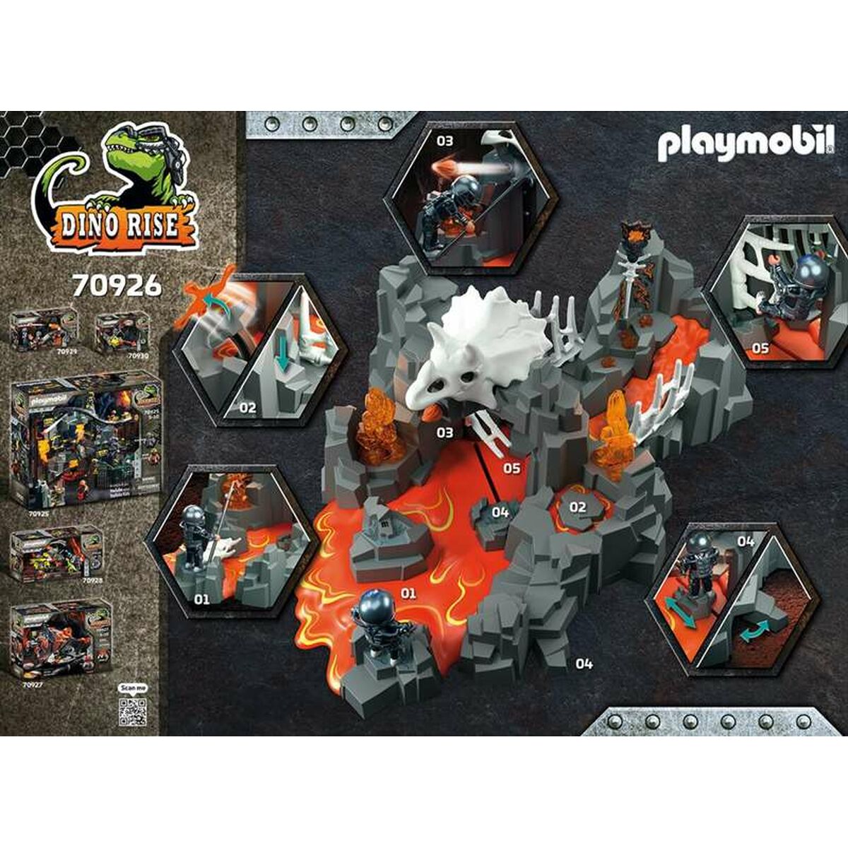Playset Playmobil Dino Rise Lava Fountain Guardian 70926 - Meloni2