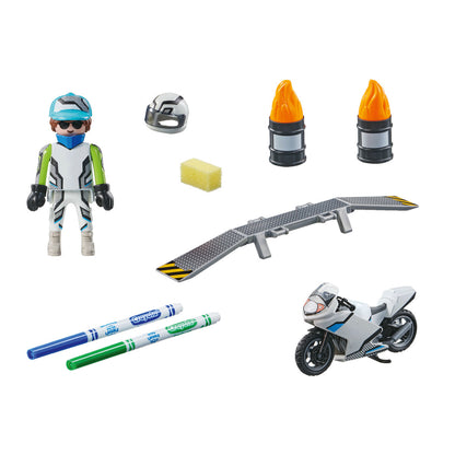 Spielzeug-Set Playmobil Color Motorrad 18 Stücke - Meloni2