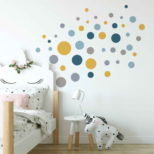 Wandtattoo Kinderzimmer Kreise Design
