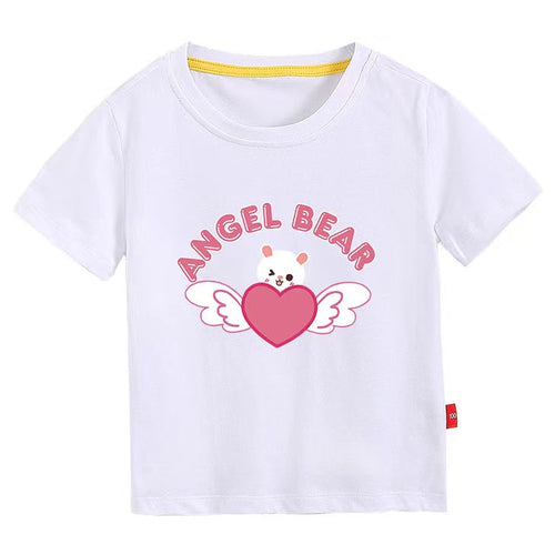 Kurzarm T-Shirt Angel Bear - Meloni2