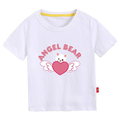 Kurzarm T-Shirt Angel Bear - Meloni2