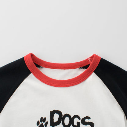 Summer Boys’ Cartoon Animals Pattern T-shirt in European and American Style-3