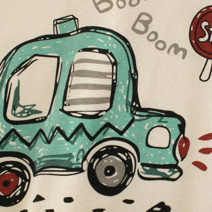 Kurzarm T-Shirt mit Auto - Meloni2