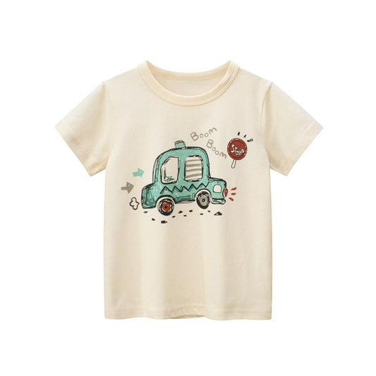 Kurzarm T-Shirt mit Auto - Meloni2