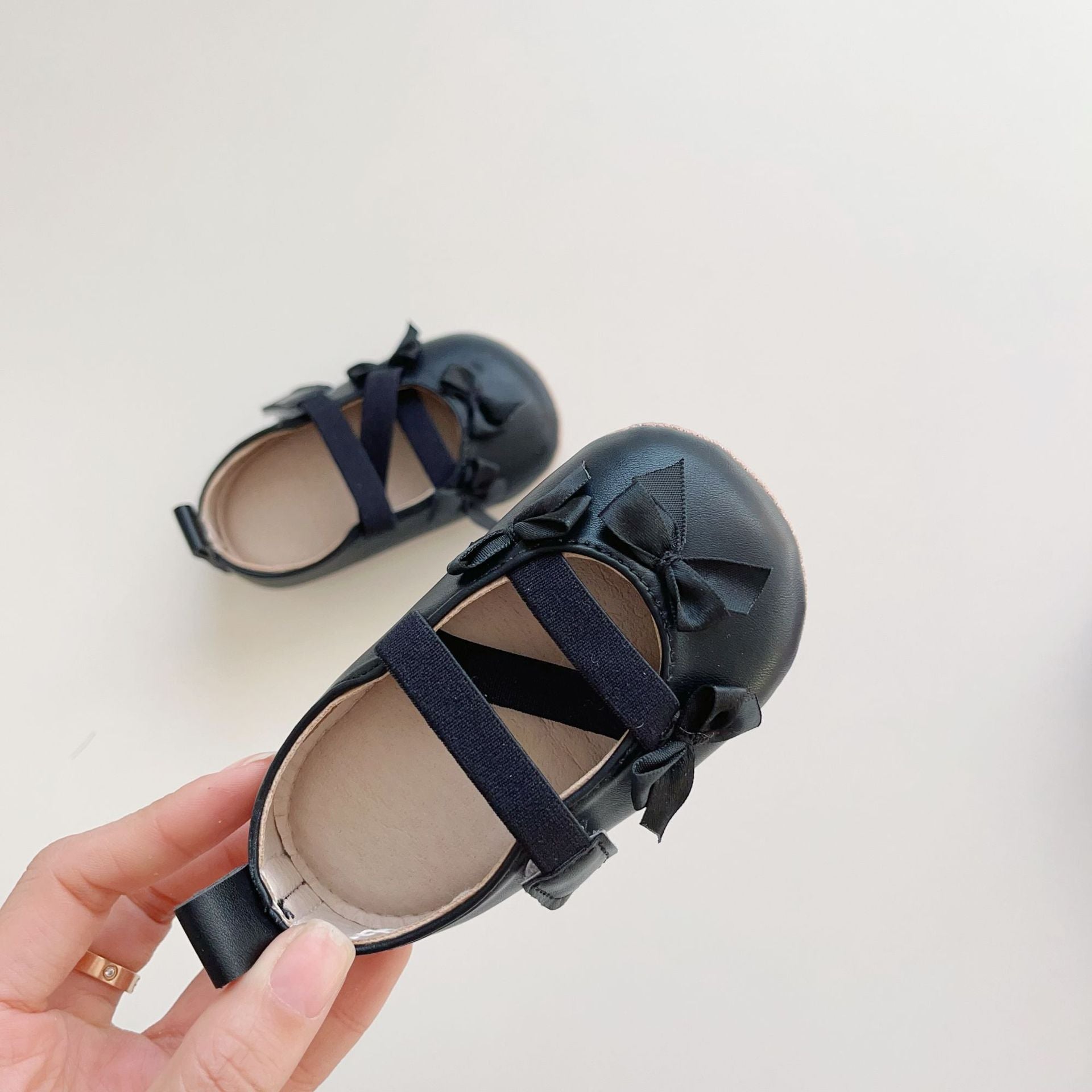 Spring Baby Girl Fashion Butterfly-bows Pattern Toddler Soft-Sole Anti-slip Walking Shoes-3