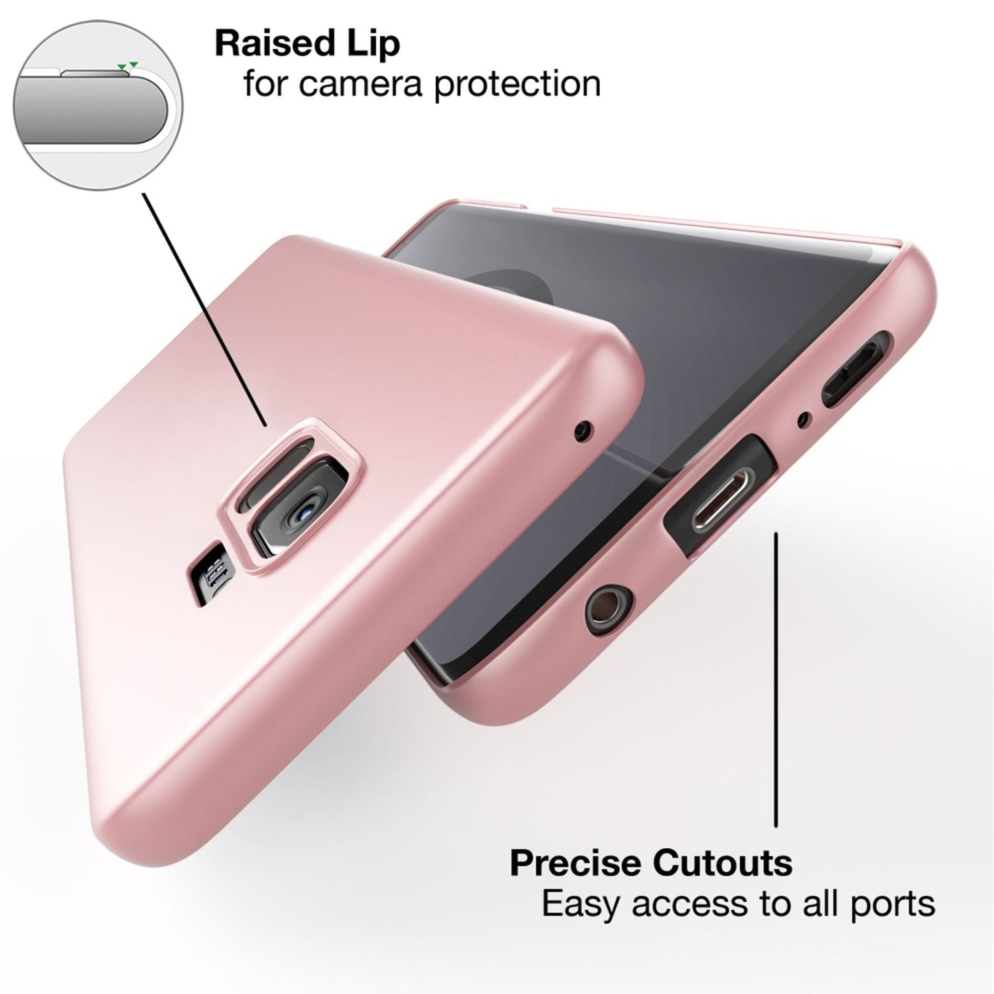 NALIA Ultra Slim Hardcase für Samsung Galaxy S9 – Anti-Fingerabdruck & 0.5mm Dünn – PUREFIT (Matt & Leicht) – Marke aus Berlin