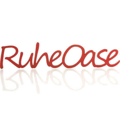 Ruheoase Deko Schriftzug