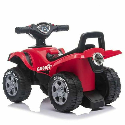 Rotes und schwarzes goodyear kinder-elektro-atv rutschauto mit robusten reifen für geländefahrten