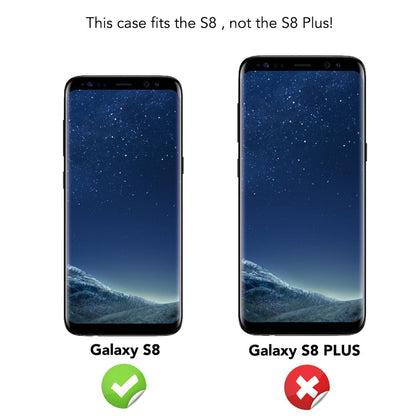 NALIA Glitzerhülle für Samsung Galaxy S8 – Funkelnder Glitzer-Look & Grip – SHINEPOP (Silikon Case) – Marke aus Berlin