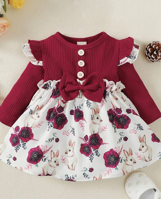 Mädchen Kleid mit Blumen - Meloni2