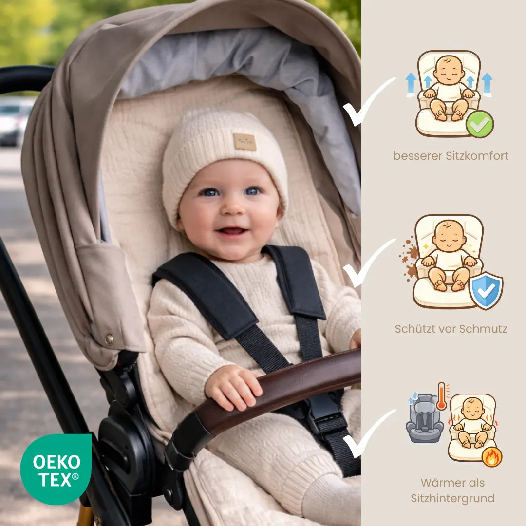 Sitzauflage Musselin – beidseitig & universal District for Kids