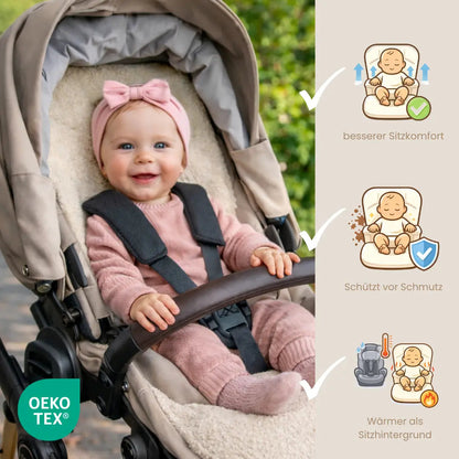 Sitzauflage Bouclé – beidseitig & universal