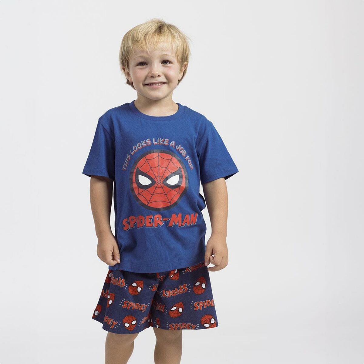 Schlafanzug Für Kinder Spider-Man Blau - Meloni2