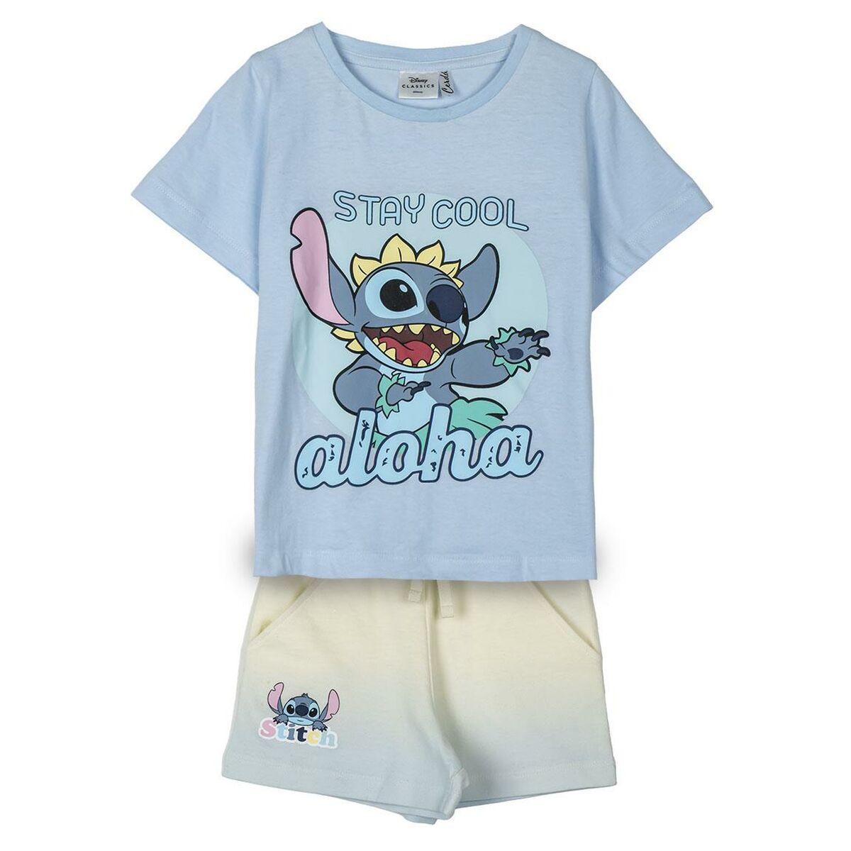 Schlafanzug Für Kinder Stitch Hellblau - Meloni2