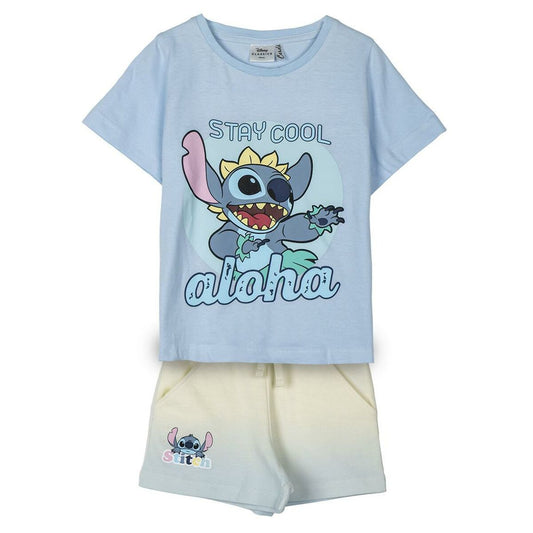 Schlafanzug Für Kinder Stitch Hellblau - Meloni2
