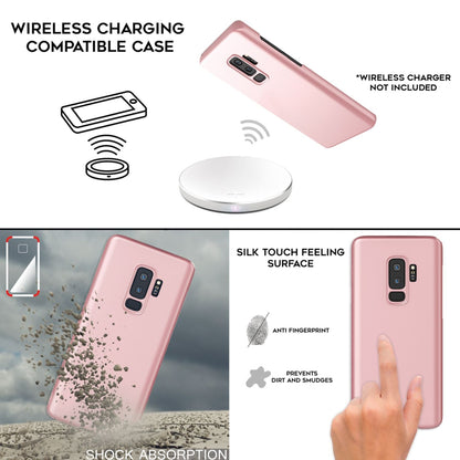 NALIA Ultra Slim Hardcase für Samsung Galaxy S9 Plus – Anti-Fingerabdruck & 0.5mm Dünn – PUREFIT (Matt & Leicht) – Marke aus Berlin